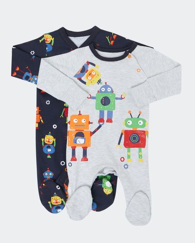 Robot Sleepsuit - Pack Of 2